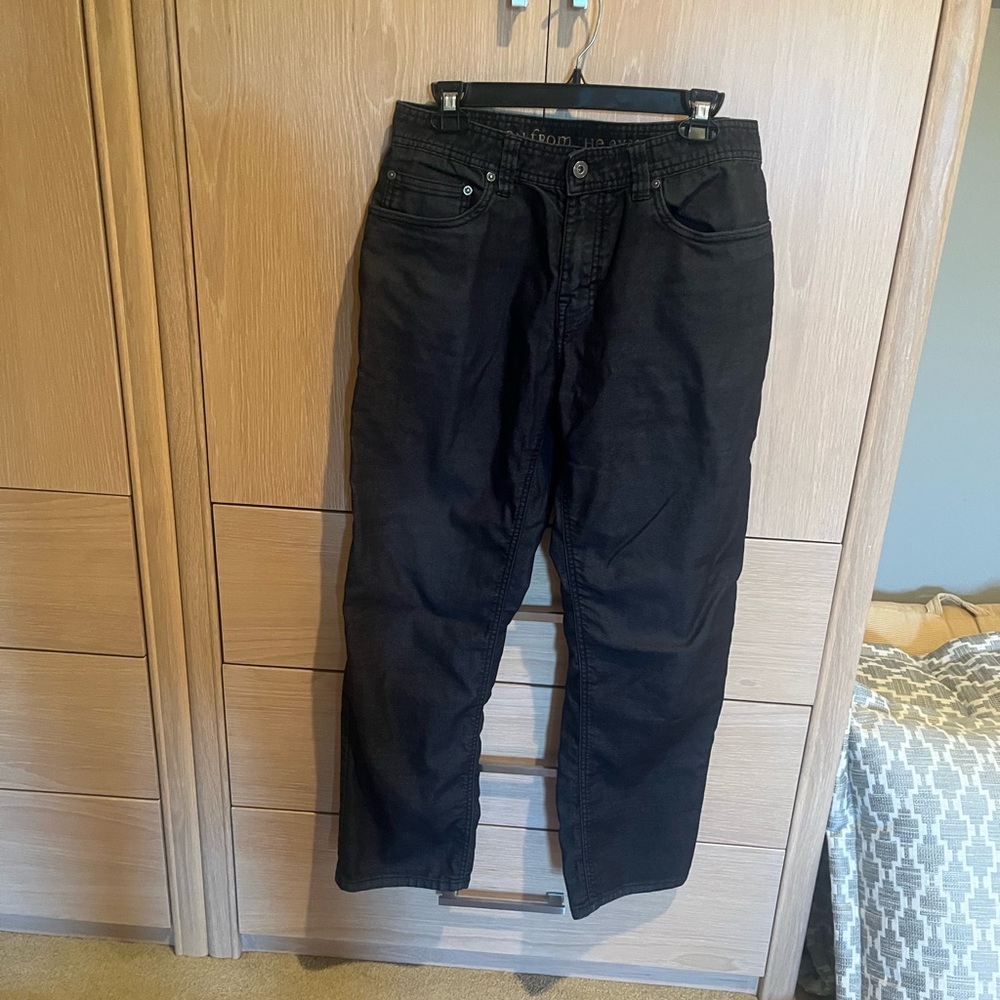 Prana Men's Dark Gray Relaxed Jeans